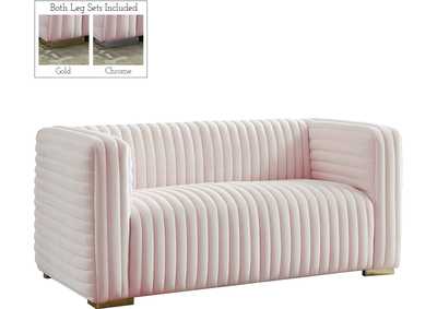 Image for Ravish Pink Velvet Loveseat