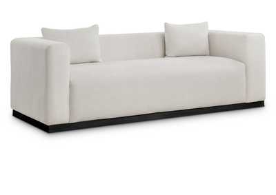 Image for Alfie Beige Linen Textured Fabic Sofa