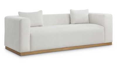 Image for Alfie Cream Linen Textured Fabic Sofa