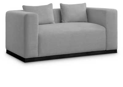 Image for Alfie Grey Linen Textured Fabic Loveseat