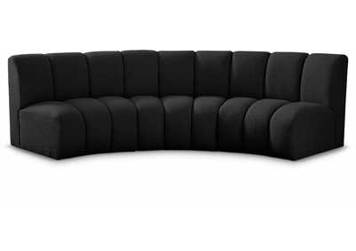 Image for Infinity Black Boucle Fabric 3 Piece Modular Sectional