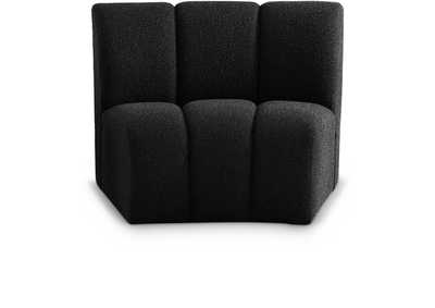 Infinity Black Boucle Fabric Modular Chair