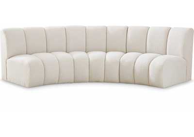 Image for Infinity Cream Boucle Fabric 3 Piece Modular Sectional