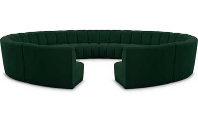 Image for Infinity Green Boucle Fabric 12 Piece Modular Sectional