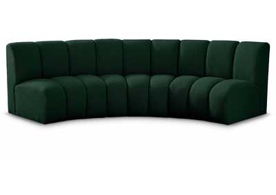 Image for Infinity Green Boucle Fabric 3 Piece Modular Sectional