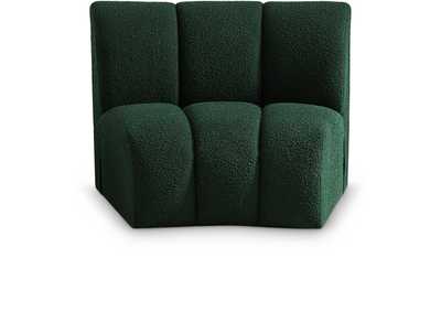 Infinity Green Boucle Fabric Modular Chair