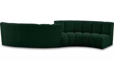 Image for Infinity Green Boucle Fabric 4 Piece Modular Sectional