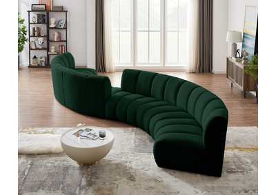 Image for Infinity Green Boucle Fabric 6 Piece . Modular Sectional