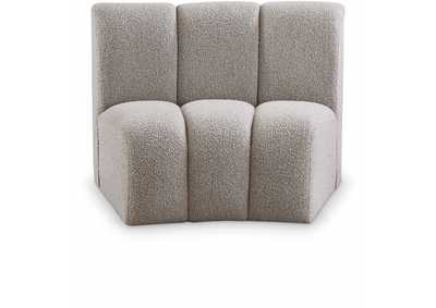 Image for Infinity Brown Boucle Fabric Modular Chair