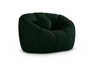 Elijah Green Boucle Fabric Chair