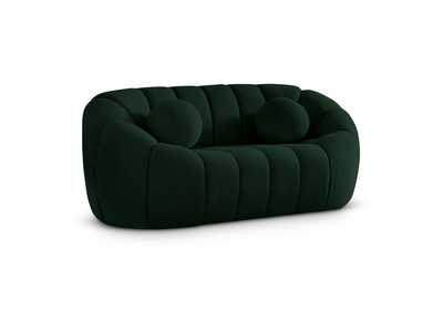 Image for Elijah Green Boucle Fabric Loveseat