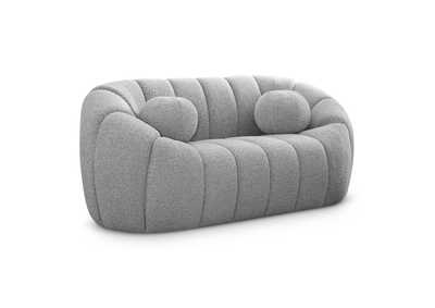 Image for Elijah Grey Boucle Fabric Loveseat