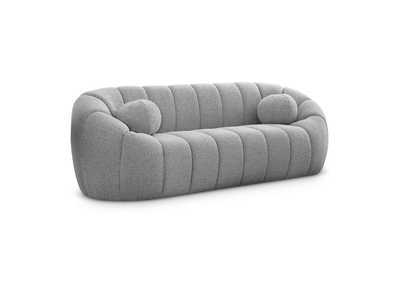 Elijah Grey Boucle Fabric Sofa