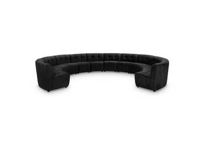 Image for Limitless Black Velvet 12 Piece Modular Sectional