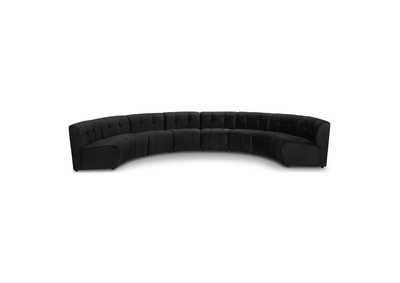 Image for Limitless Black Velvet 8 Piece Modular Sectional