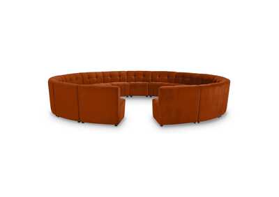 Image for Limitless Cognac Velvet 15 Piece Modular Sectional