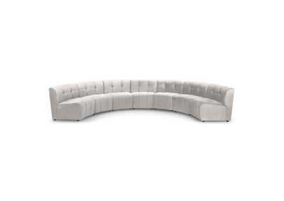 Limitless Cream Velvet 7 Piece Modular Sectional