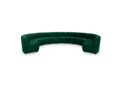 Image for Limitless Green Velvet 11 Piece Modular Sectional