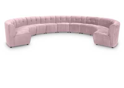 Image for Limitless Pink Velvet 11 Piece Modular Sectional