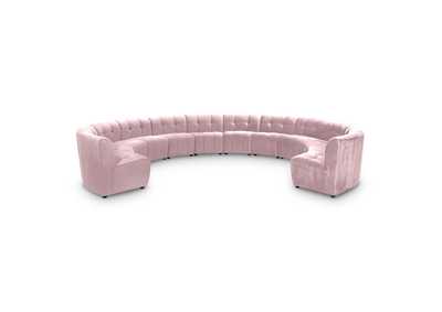 Limitless Pink Velvet 12 Piece Modular Sectional