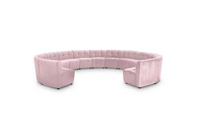 Limitless Pink Velvet 13 Piece Modular Sectional