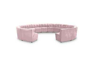 Image for Limitless Pink Velvet 14 Piece Modular Sectional