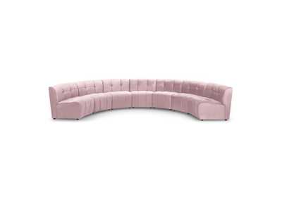 Image for Limitless Pink Velvet 7 Piece Modular Sectional