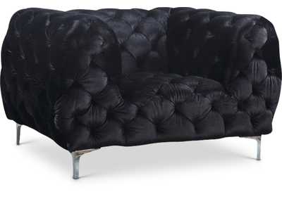 Mercer Black Velvet Chair