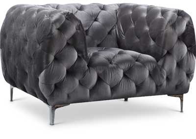 Mercer Grey Velvet Chair