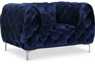 Image for Mercer Navy Velvet Chair