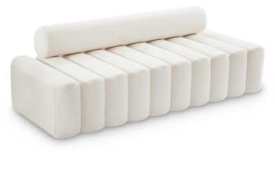 Melody Cream Velvet Sofa