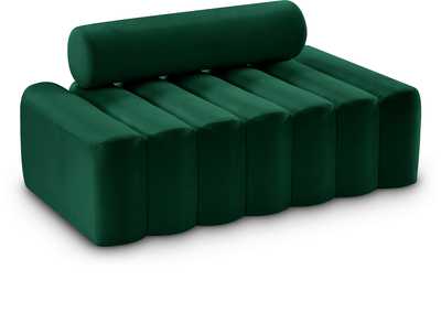 Melody Green Velvet Loveseat