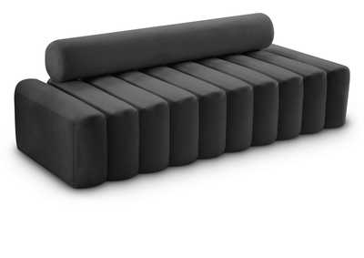 Image for Melody Grey Velvet Sofa