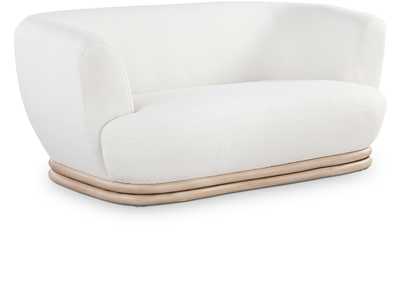 Kipton Cream Boucle Fabric Loveseat