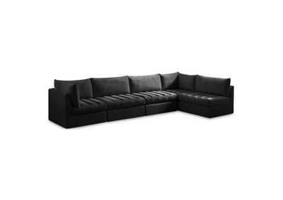 Image for Jacob Black Velvet Modular Sectional