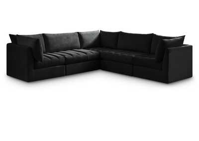 Image for Jacob Black Velvet Modular Sectional