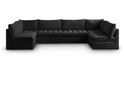 Image for Jacob Black Velvet Modular Sectional