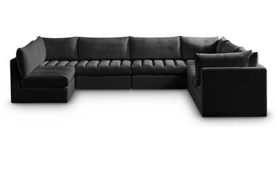 Image for Jacob Black Velvet Modular Sectional