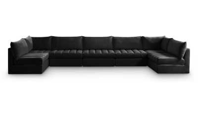 Image for Jacob Black Velvet Modular Sectional