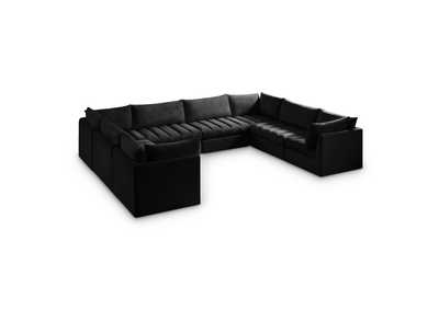 Image for Jacob Black Velvet Modular Sectional