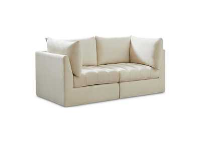 Image for Jacob Cream Velvet Modular Sofa