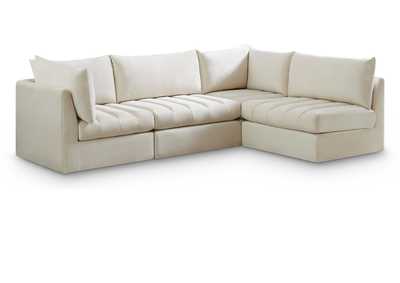 Jacob Cream Velvet Modular Sectional