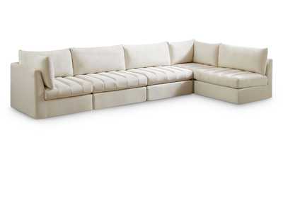 Jacob Cream Velvet Modular Sectional