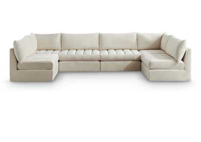 Image for Jacob Cream Velvet Modular Sectional