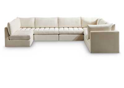 Image for Jacob Cream Velvet Modular Sectional