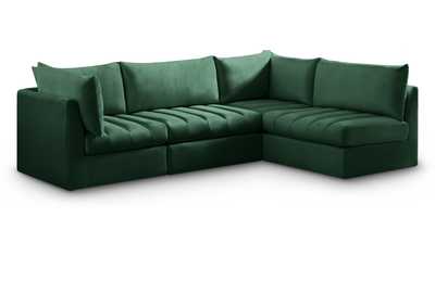 Jacob Green Velvet Modular Sectional