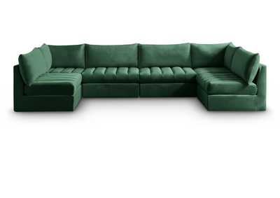 Jacob Green Velvet Modular Sectional