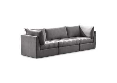 Jacob Grey Velvet Modular Sofa