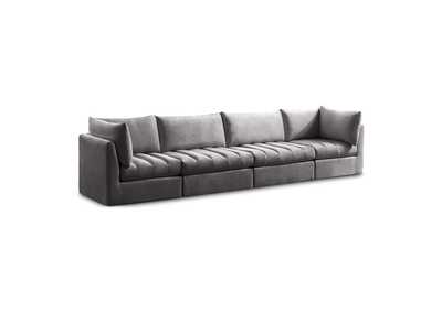 Jacob Grey Velvet Modular Sofa