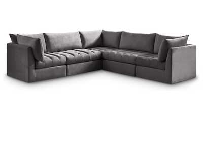 Jacob Grey Velvet Modular Sectional